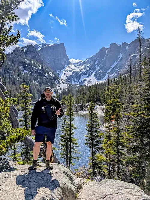 Ignas V. in the Colorado mountains